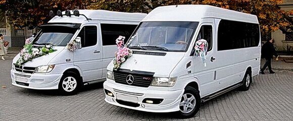 В каких случаях заказывают микроавтобус на свадьбу?